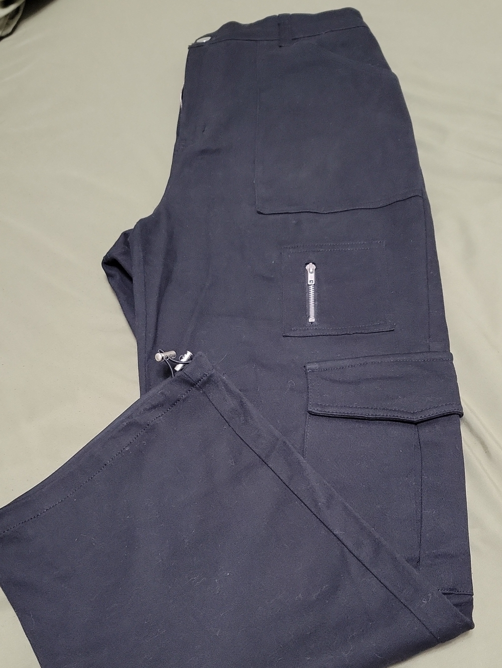 Amazon Women's Black Cargo Pants with Utility Pockets